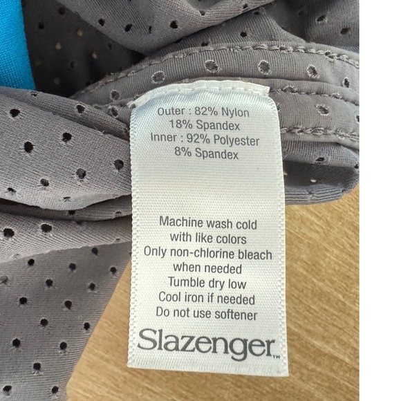 Slazenger Women's Golf Skort Athletic Gray Blue L Large Skirt Shorts - Picture 7 of 7